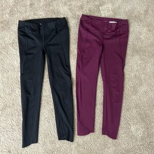 2 pair Athleta Leggings. Size XS.